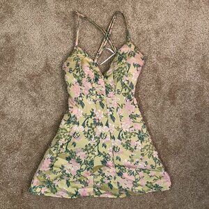 Lulus Satin Dress Size Small